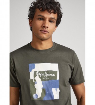 Pepe Jeans T-shirt vert fonc Oldwive