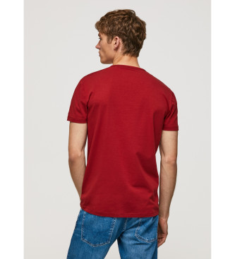 Pepe Jeans Maglietta originale Basic 3 rossa