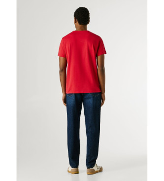 Pepe Jeans Camiseta Original Basic 3N rojo