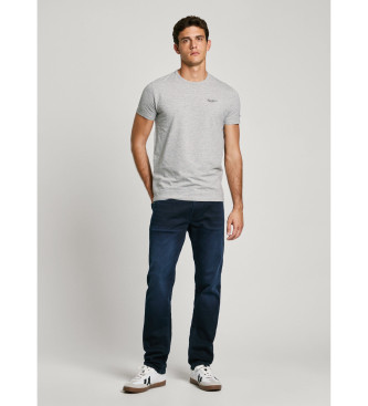 Pepe Jeans Izvirna majica Basic T-shirt sive barve