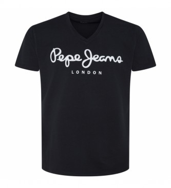 Pepe Jeans Original Stretch V T-shirt black