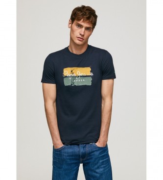 Pepe Jeans T-shirt Santino bleu marine