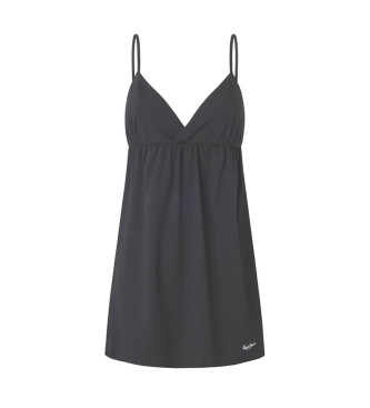Pepe Jeans Solid black nightdress