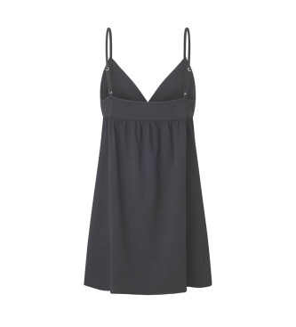 Pepe Jeans Solid black nightdress