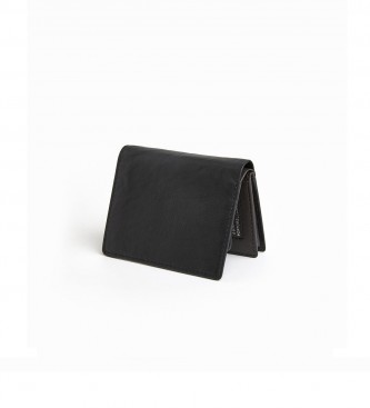 Pepe Jeans Leather Wallet with Coin Purse black