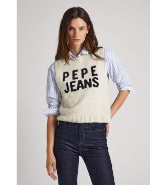 Pepe Jeans Chaleco Denisse blanco