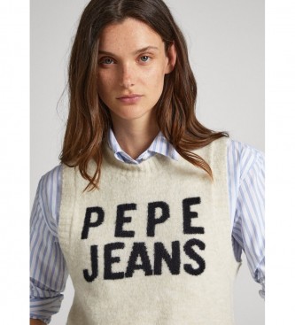 Pepe Jeans Chaleco Denisse blanco