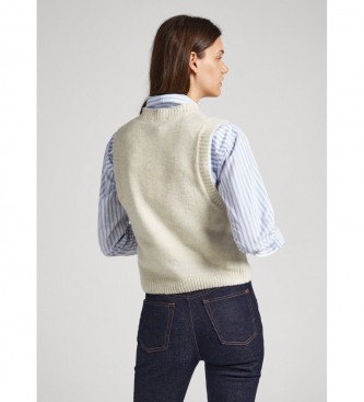 Pepe Jeans Gilet Denisse bianco