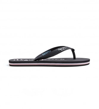 Pepe Jeans Bay Beach Brand W black flip-flops