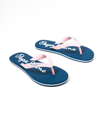 Pepe Jeans Bay Beach Brand W pink flip-flops