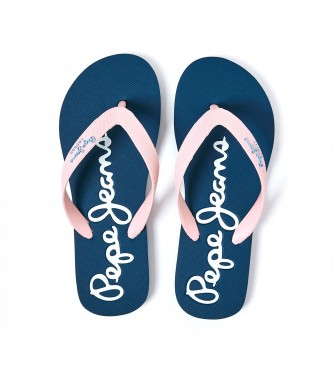 Pepe Jeans Bay Beach Brand W pink flip-flops