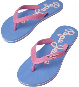 Pepe Jeans Slippers Bay Beach roze, blauw