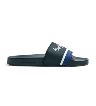 Pepe Jeans Logo Slider slippers black