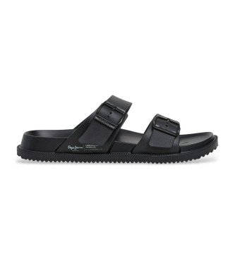 Pepe Jeans Tongs Ocean Brand noir