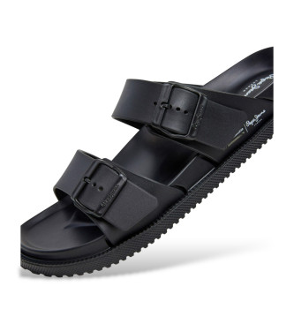 Pepe Jeans Tongs Ocean Brand noir