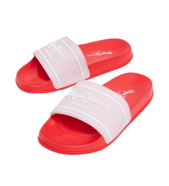 Pepe Jeans Sliderji Slider Logotip rdeča