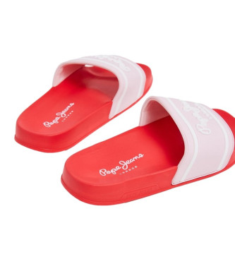 Pepe Jeans Sliderji Slider Logotip rdeča