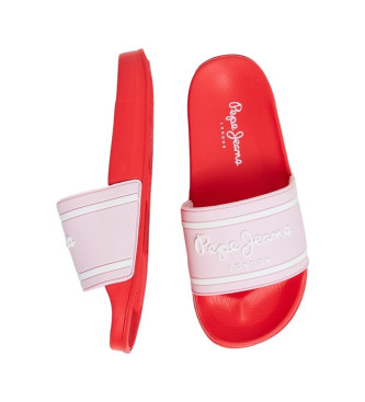 Pepe Jeans Sliderji Slider Logotip rdeča