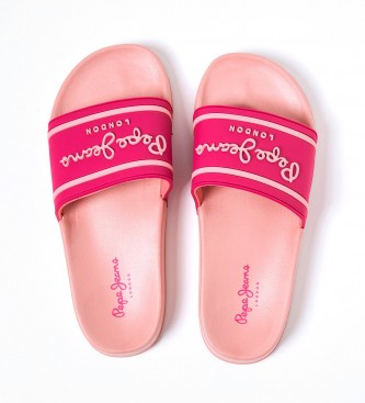 Pepe Jeans Flip flops Slider Logotipo cor-de-rosa