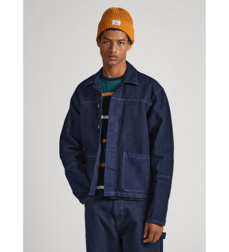 Pepe Jeans Keats Canvas Jas blauw