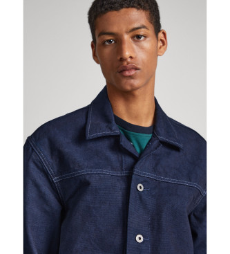 Pepe Jeans Veste en toile Keats bleu