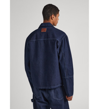 Pepe Jeans Keats Canvas Jas blauw