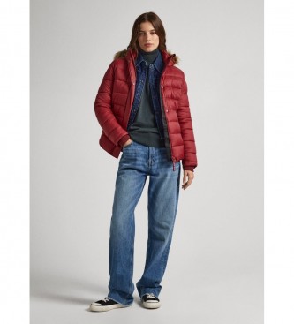 Pepe Jeans Giacca May corta bordeaux