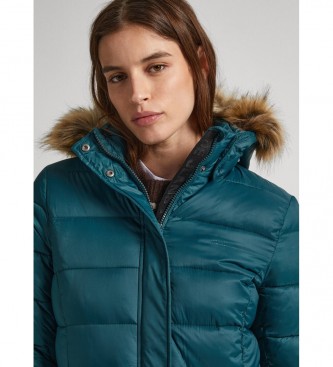 Pepe Jeans Pufferjacke May Long dunkelgrn