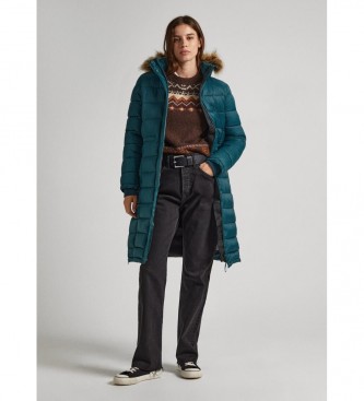 Pepe Jeans Pufferjacke May Long dunkelgrn