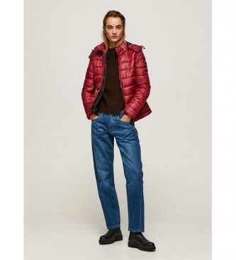 Pepe Jeans Alexa water-repellent jacket red