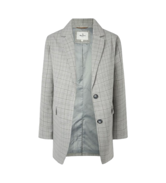 Pepe Jeans Romy Check Jacke grau