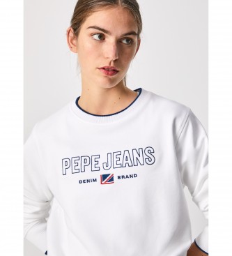 Pepe Jeans Felpa Charlotte Crew bianca - Esdemarca Store moda, calzature e  accessori - migliori marche di scarpe e scarpe firmate