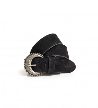 Pepe Jeans Ceinture en cuir Emily noir