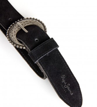 Pepe Jeans Ceinture en cuir Emily noir