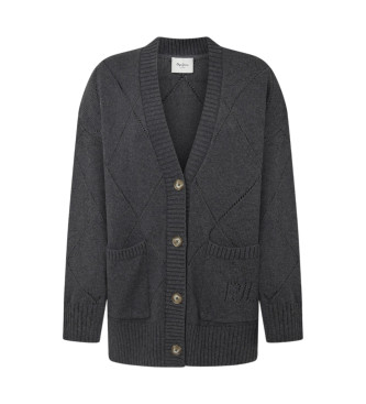 Pepe Jeans Cardigan Idris grigio