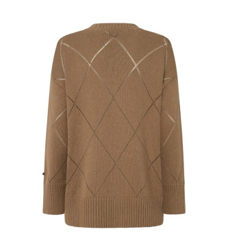 Pepe Jeans Cardigan Idris marrone