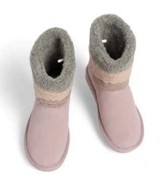 Pepe Jeans Diss Fur Ankle Boots pink