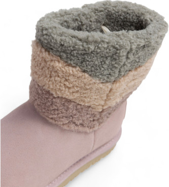 Pepe Jeans Diss Fur Ankle Boots pink