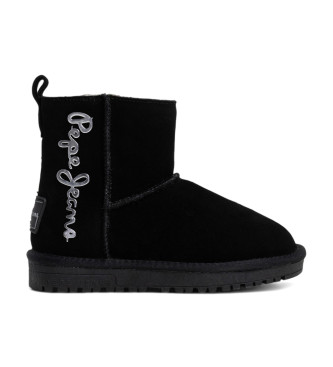 Pepe Jeans Diss Top Leather Ankle Boots preto 