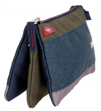 Estuche Pepe Jeans Trade tres compartimentos