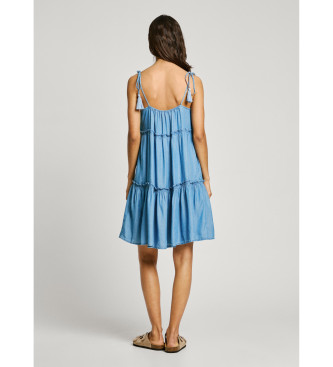 Pepe Jeans Etty obleka modra