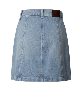 Pepe Jeans Falda corta en tejido denim no elstico azul