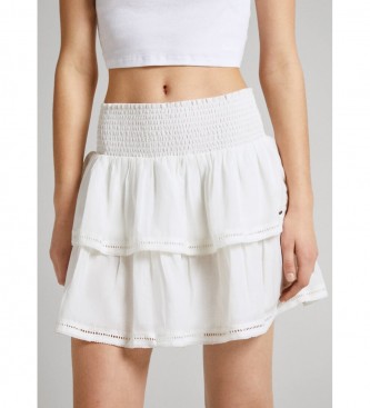 Pepe Jeans Skirt Fiore white