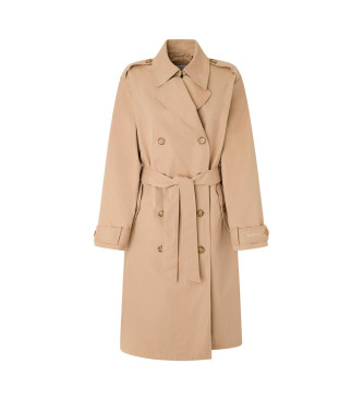 Pepe Jeans Trench-coat Brown Star