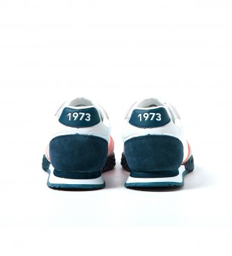 Pepe Jeans Chaussures Holland Series 1 Neon en cuir blanc