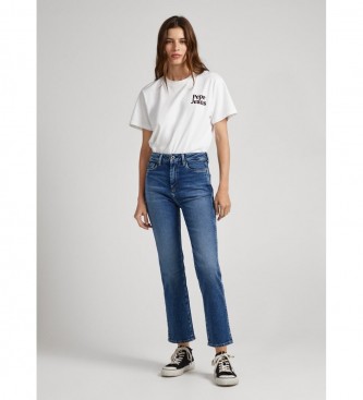 Pepe Jeans Dżinsy Dion 7/8 niebieskie