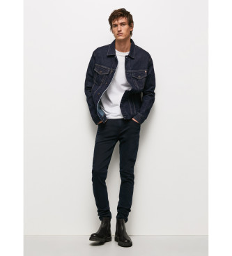 Pepe Jeans Finsbury Fit Skinny Jeans Low Rise Low Rise Navy