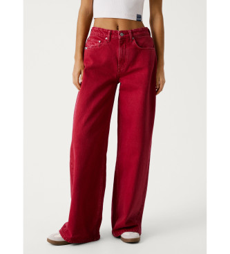 Pepe Jeans Jeans fit wide and medium rise   red