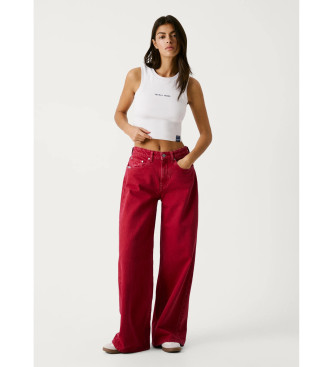 Pepe Jeans Jeans fit wide and medium rise   red