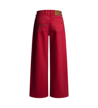 Pepe Jeans Jeans med bred pasform og medium hjde   rd